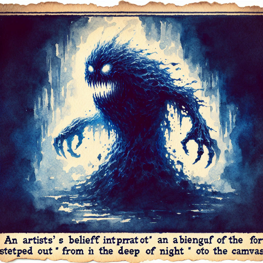 An artist's rendering of a Grue