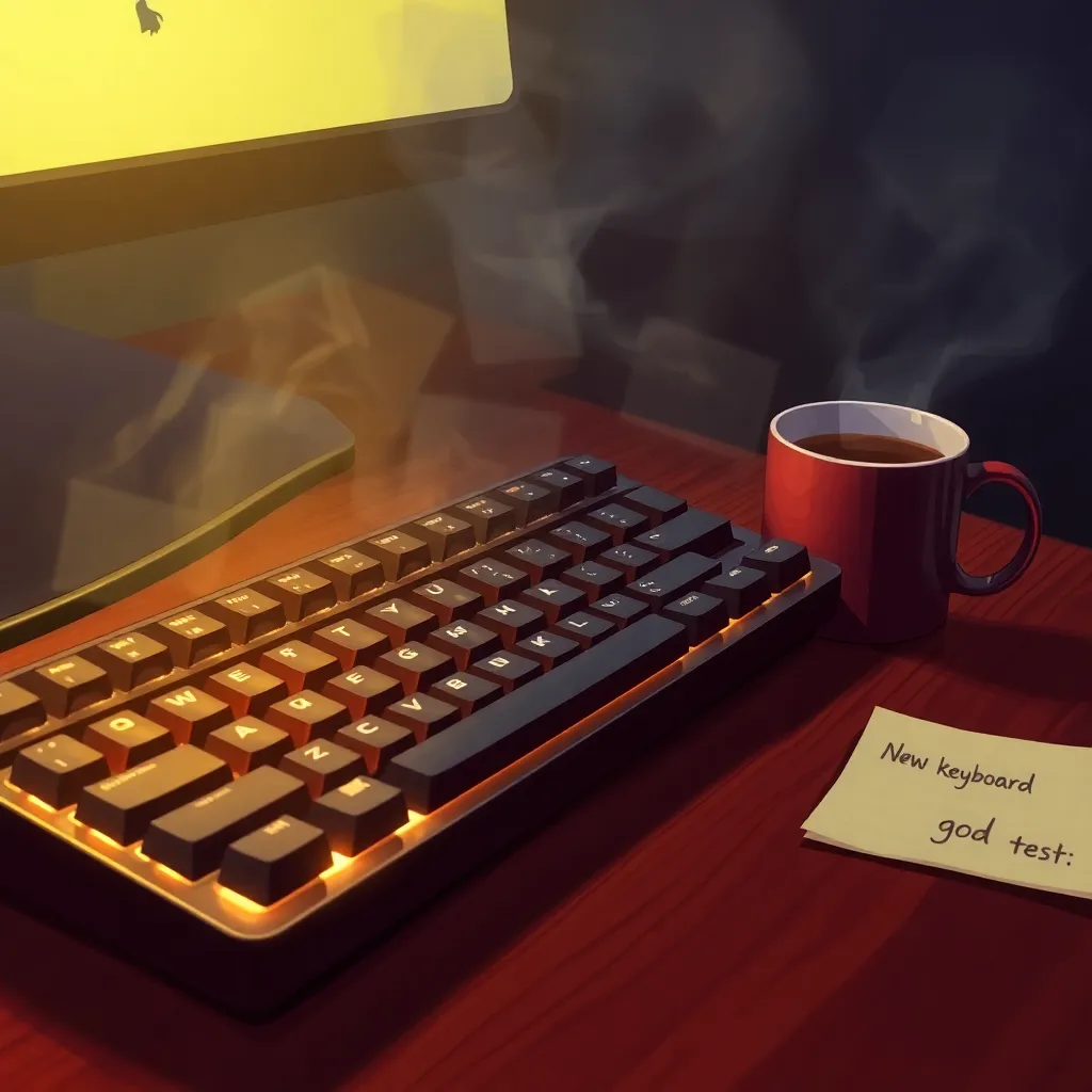 “Mechanical keyboard summons an ancient god (allegedly)”