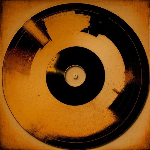 Broken vinyl record of Indiana Jones theme music