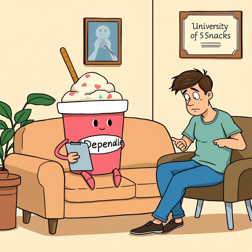 Ice cream: dependable therapy tub