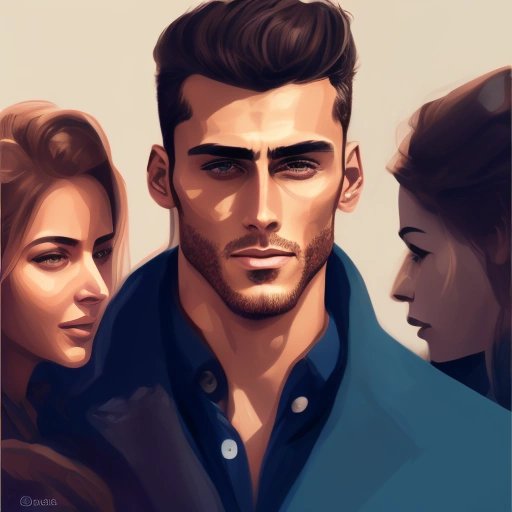 Man surrounded by women