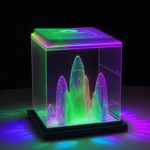Holographic projection of the Aurora Borealis