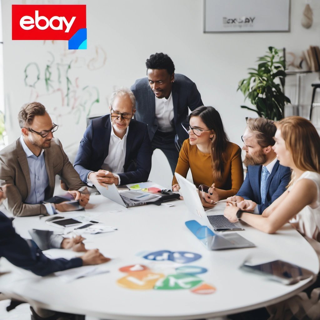 Business professionals discussing eBay's Mind-Reading Filter