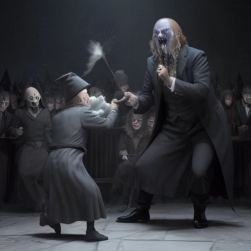 Showdown between Harry and Voldemorto