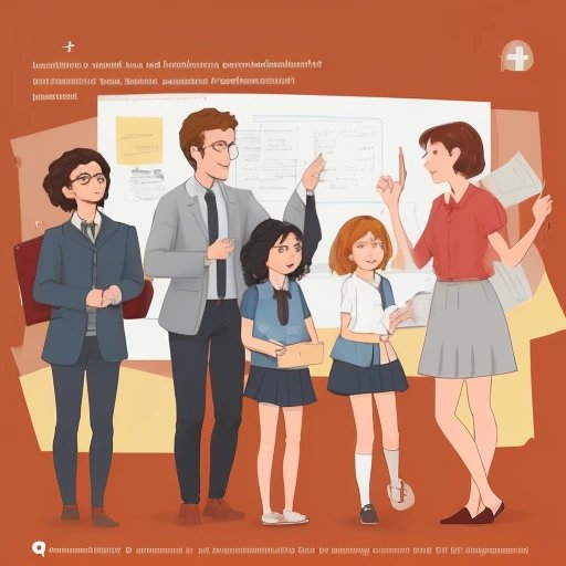 Enseignant interagissant avec des élèves
