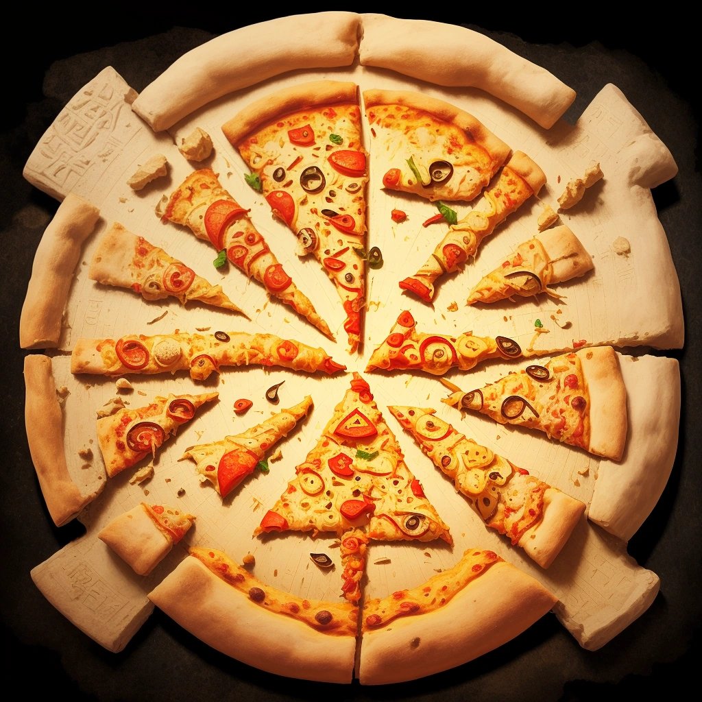 Egyptian pizza depictions