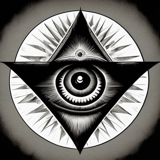 All-seeing eye symbolizing Illuminati control