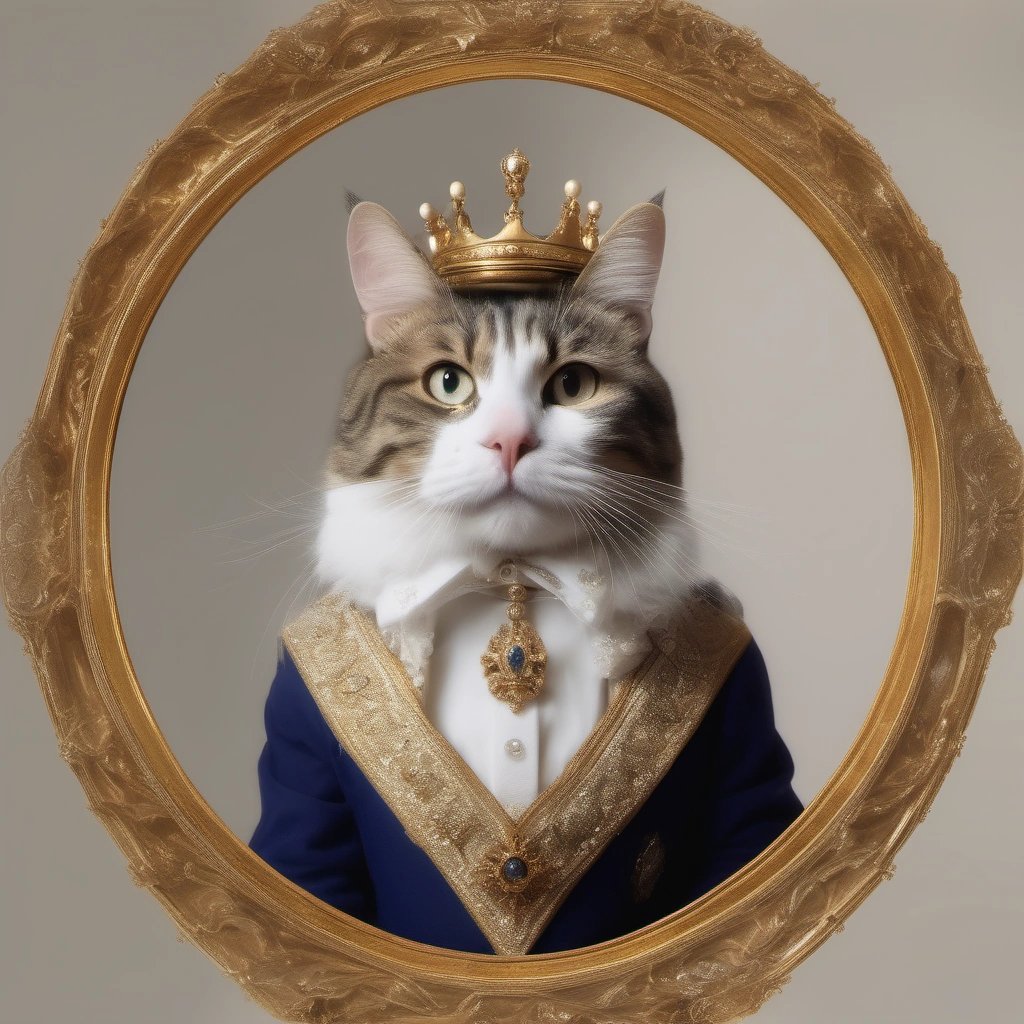 Royal portrait of Sir Whiskersworth III