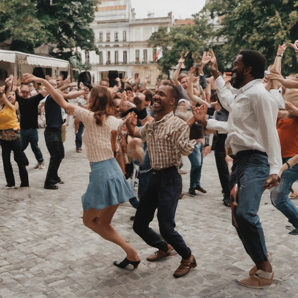 Celebration in the city