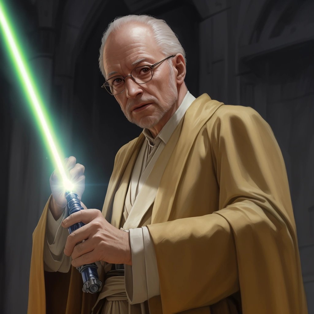 Dr. Ignatius Goldfinger as a Jedi