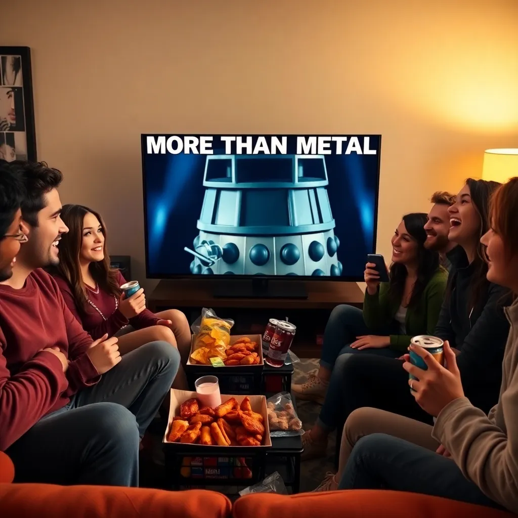 Earth viewers react in a living room