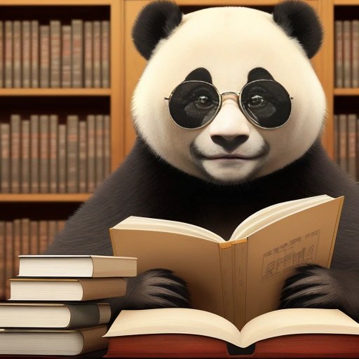 Hyper-intelligent panda in a university classroom
