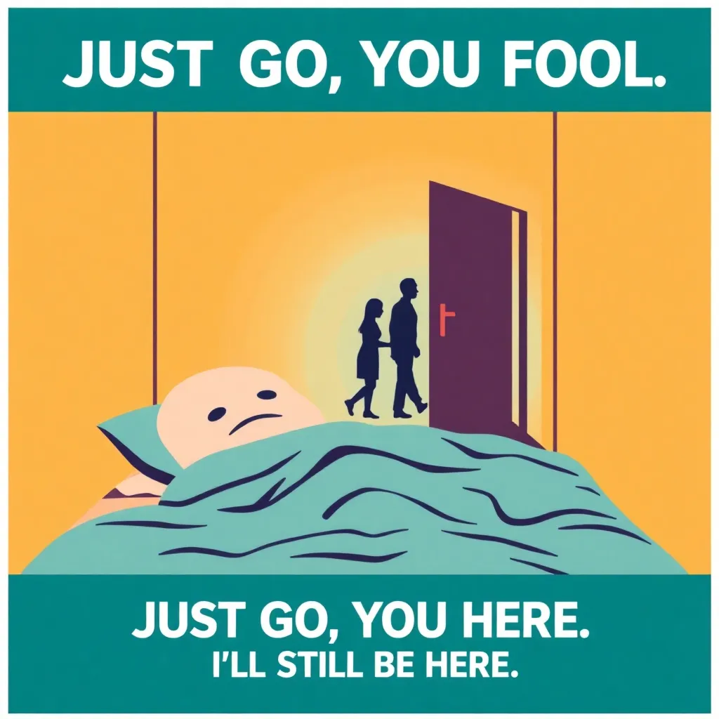 Public awareness poster: “Just Go, You Fool”