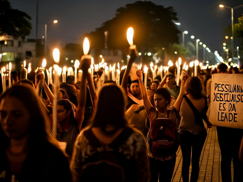 Manifestação em solidariedade a Boulos