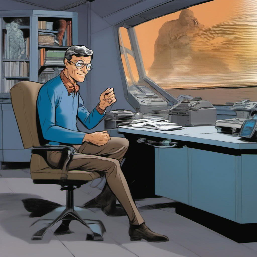 Dr. McCoy ready to investigate Flash's condition.
