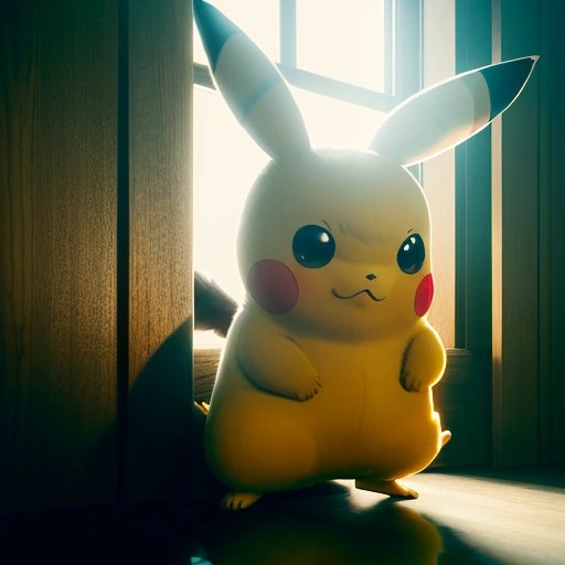 Mysterious Pikachu in the shadows