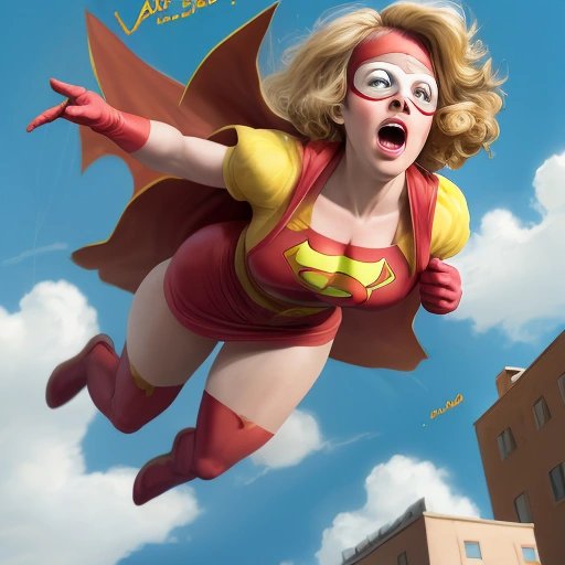 Bologna sandwich superhero flying in the sky