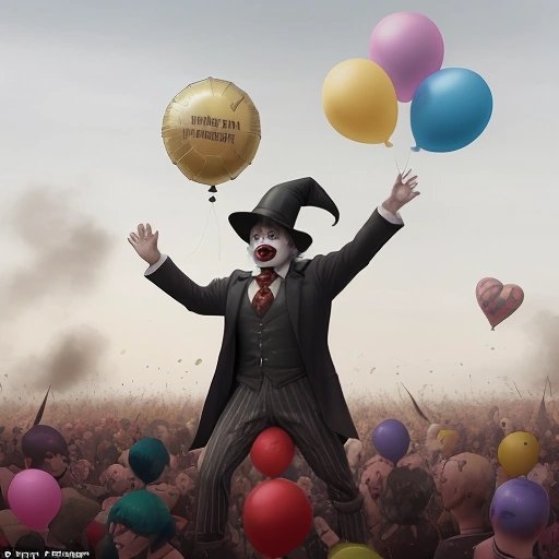 Battle between the Resistance of Ridicule and Voldemorto's clown army