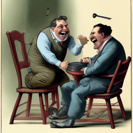 George trying to prove the chair is squeaky
