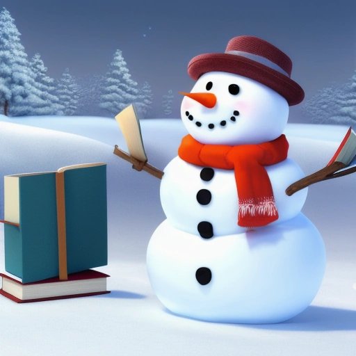 Snowman trying to do everyday human tasks