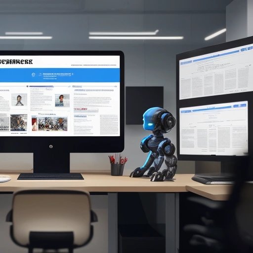 AI-powered robot in an office