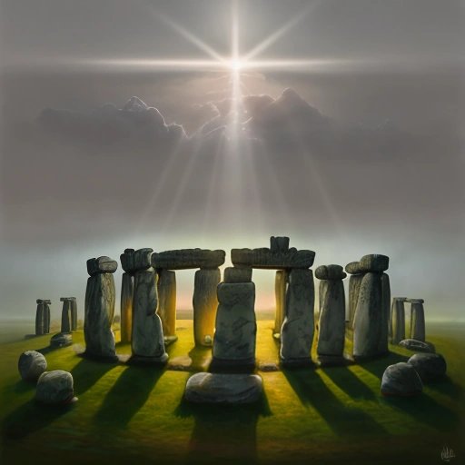 Stonehenge conspiracy theory artwork