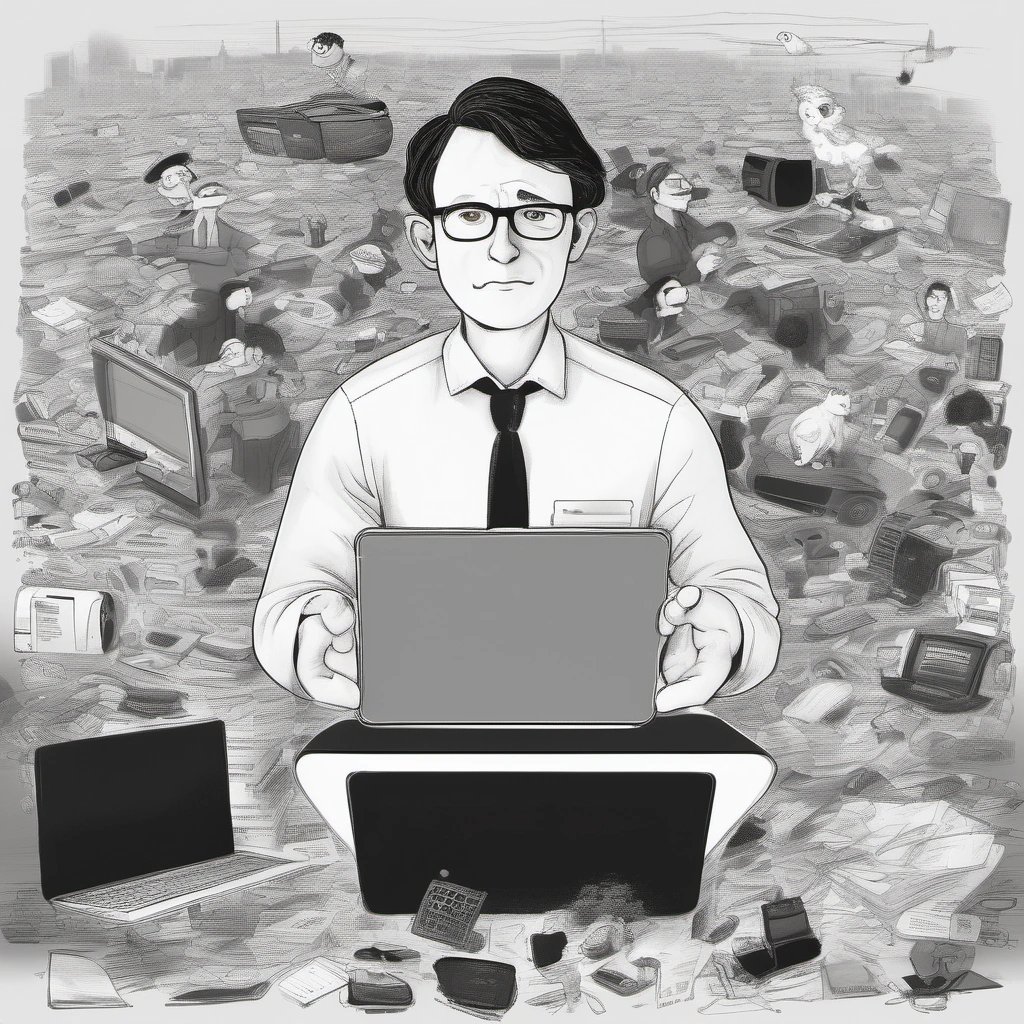 Data collection caricature