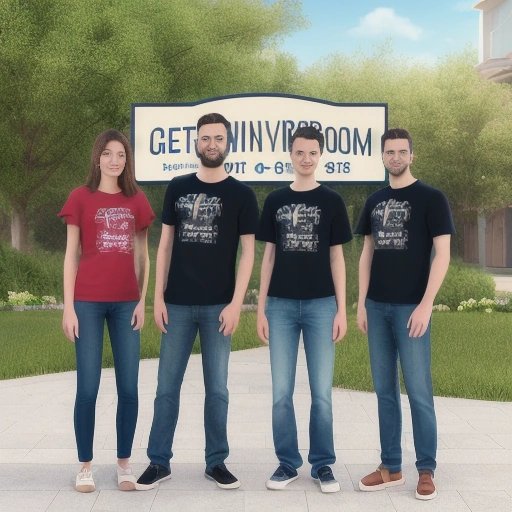 Residents wearing middle finger t-shirts