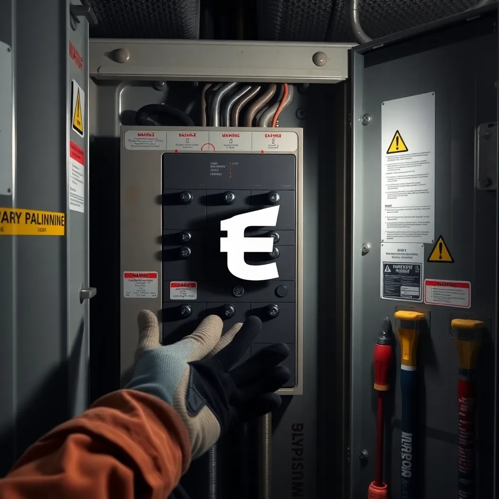 Electrical cabinet infiltration: “؜” on the circuit breaker
