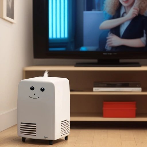 Dehumidifier watching British comedy