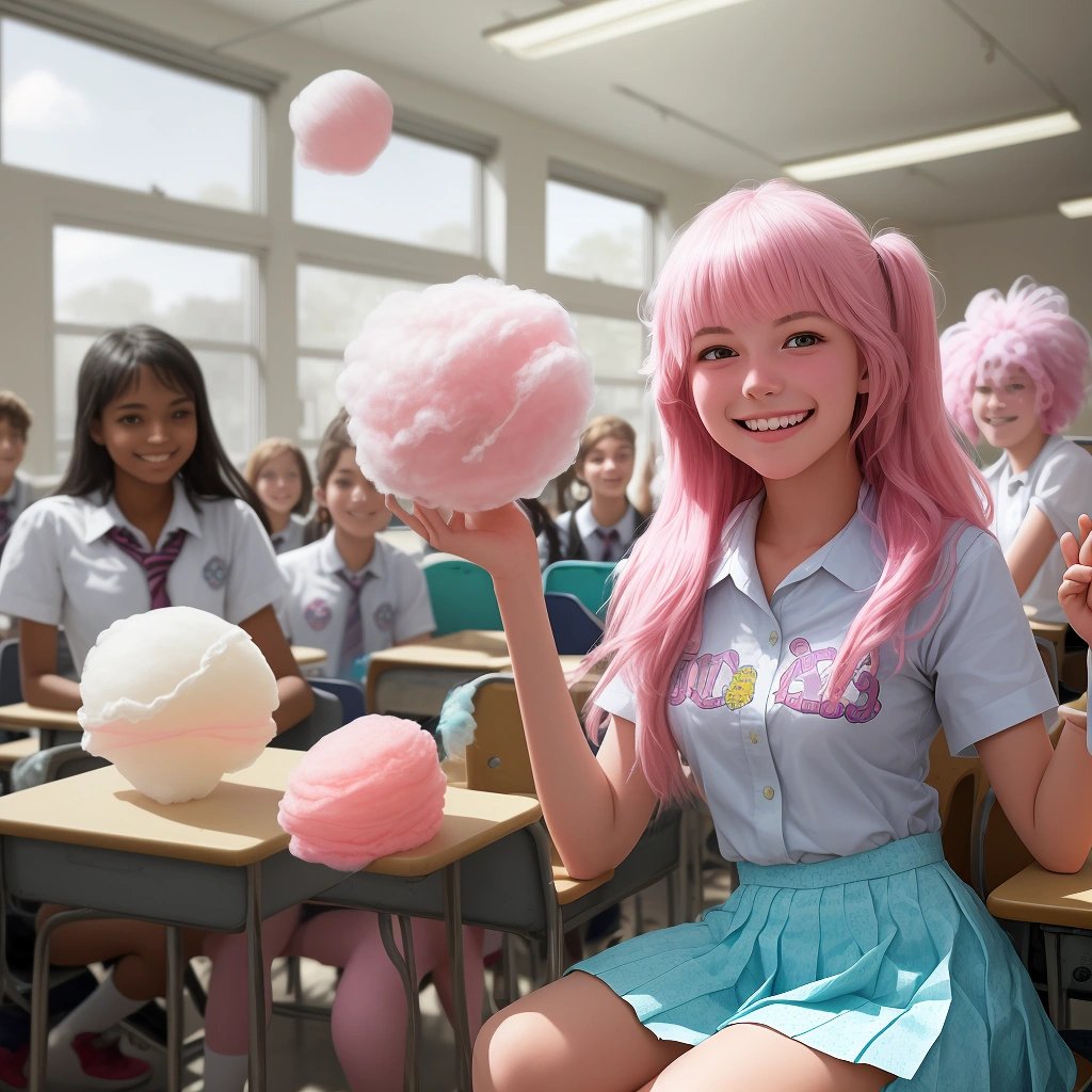 Cotton Candy Atom Model