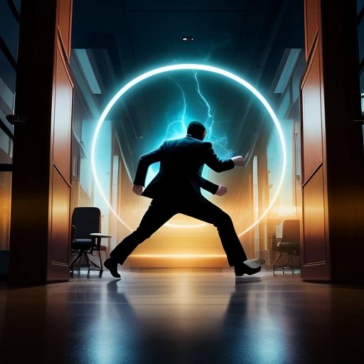 Zalgo entering The Wibble office