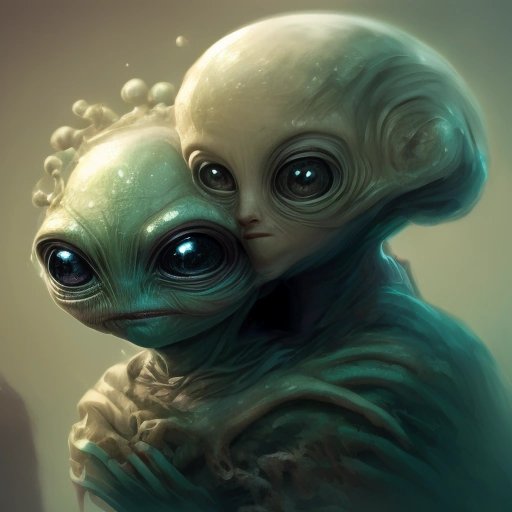 Shoulder alien whispering to a host