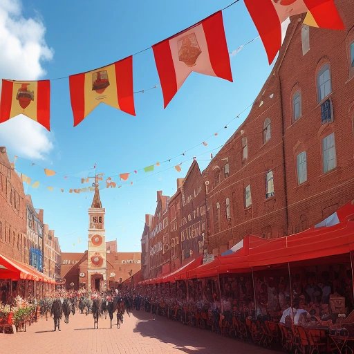 Town square celebration
