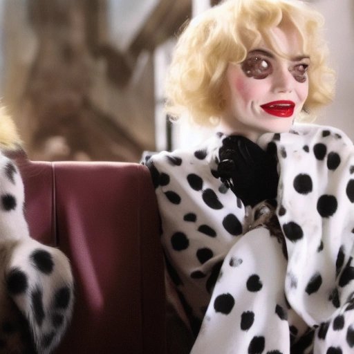 Cruella conflicted with puppy