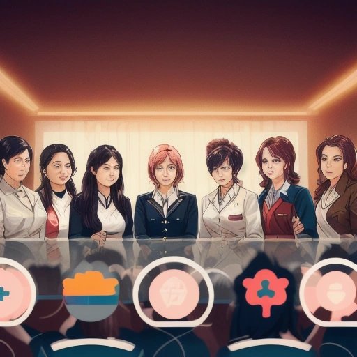 People enjoying the anime girl army