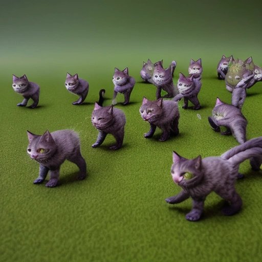 Kitten army in uniform