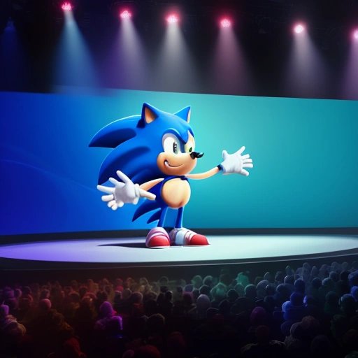 Sonic addressing audience about inclusivity