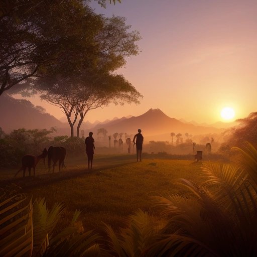 Tribe watching as we leave the jungle