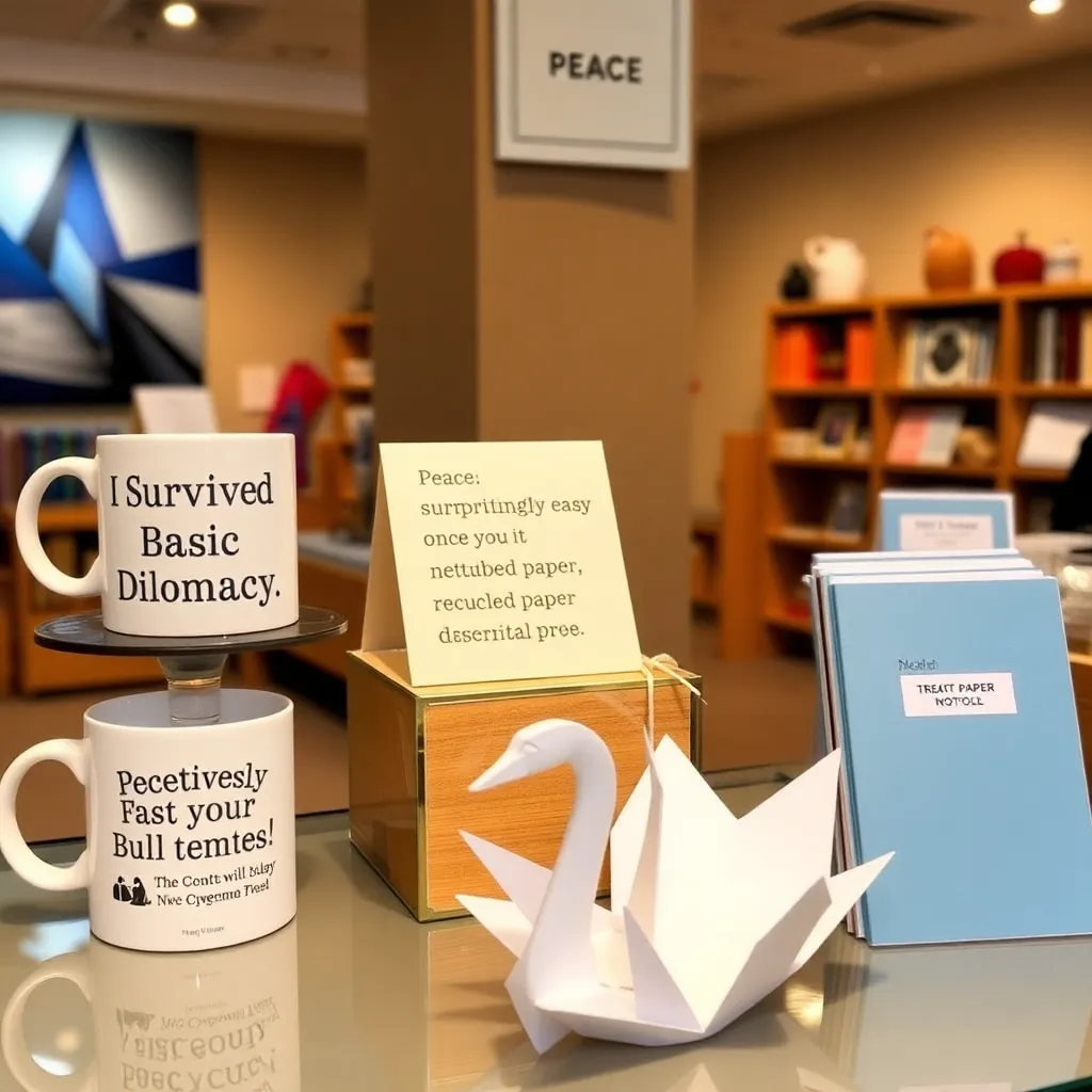 Gift shop pivots to peace merch