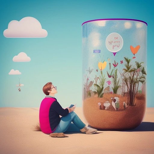 Whimsical thought bubbles