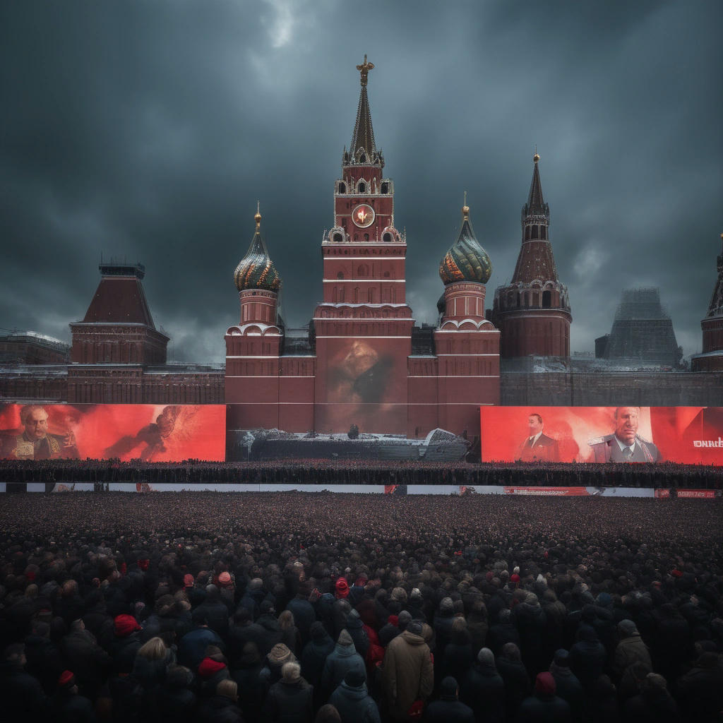 Stalin's portrait in Red Square