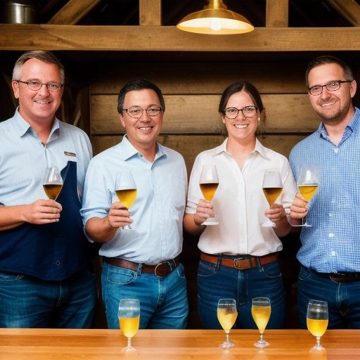 Farmers toasting to their hard work