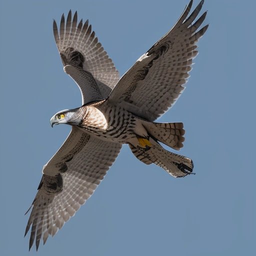 Goshawk preparing to strike