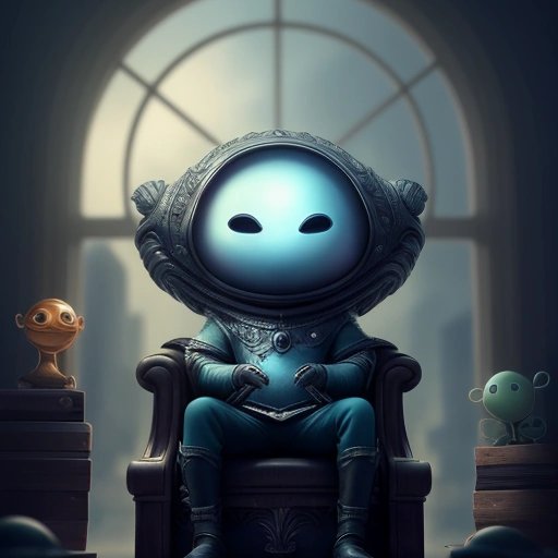Reddit alien on a throne