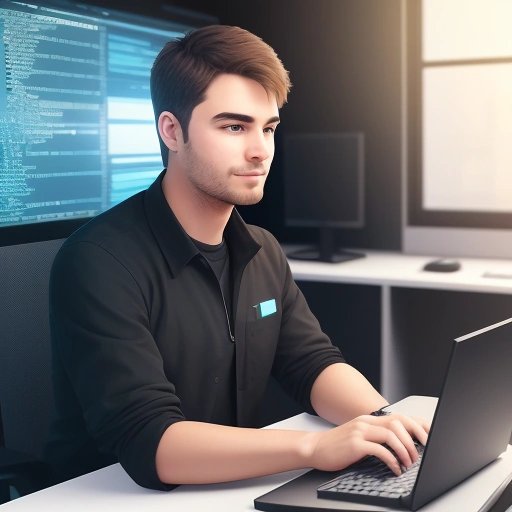 Programmer at work