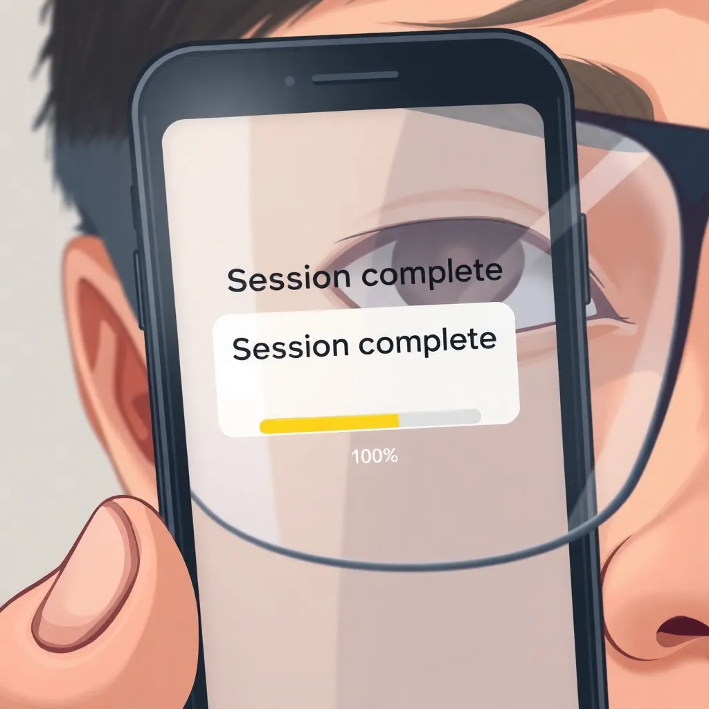 “Session complete”: progress bar meets feelings