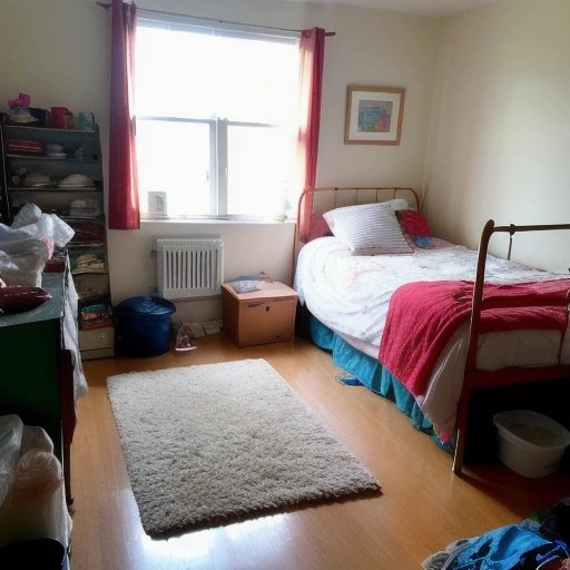 Messy roommate's bedroom