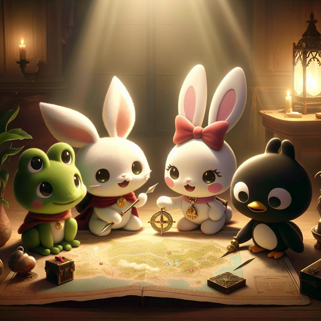 Hello Kitty and her friends planning a rebellion