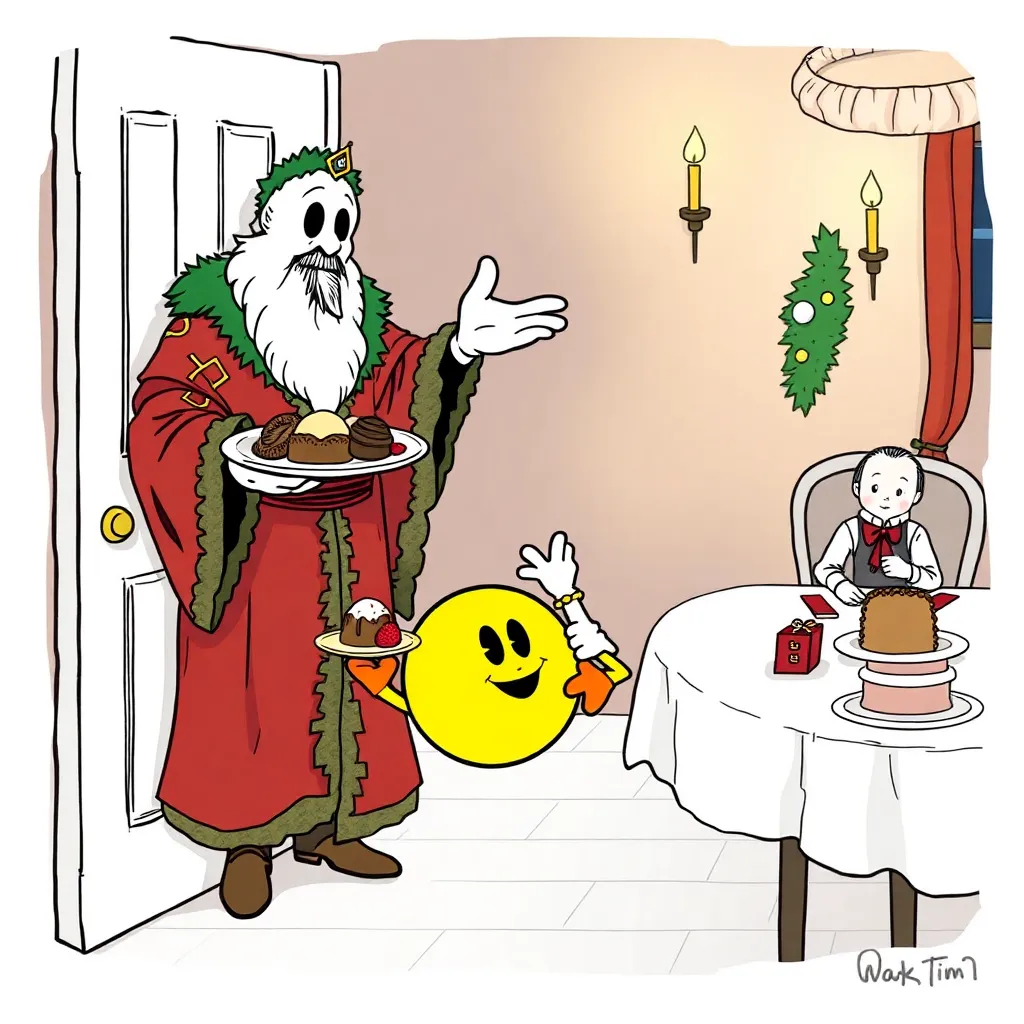 The Ghost of Christmas Present offers a festive negotiation (and loses)